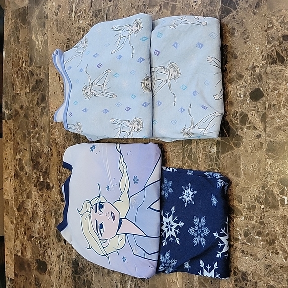 Disney Other - 2 Pairs of Long Sleeve Elsa Pajamas